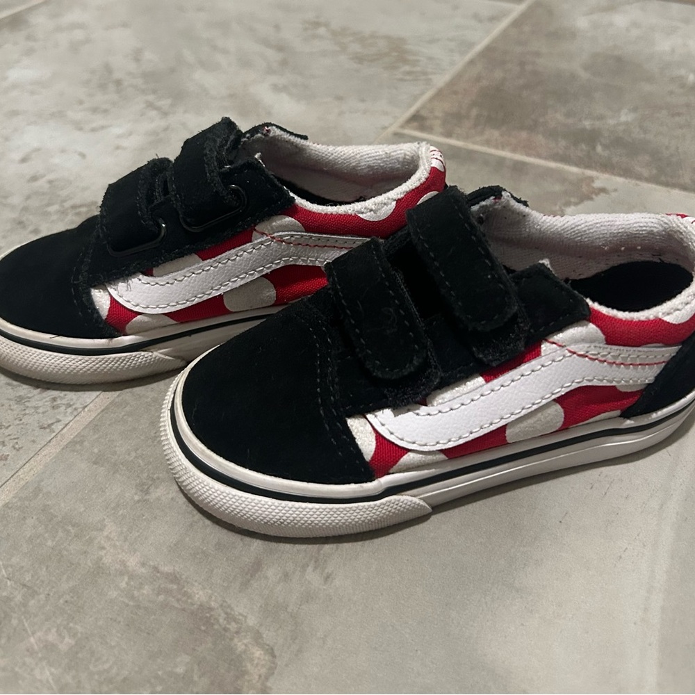 Vans minimouse Toddler Black and Red Sneakers